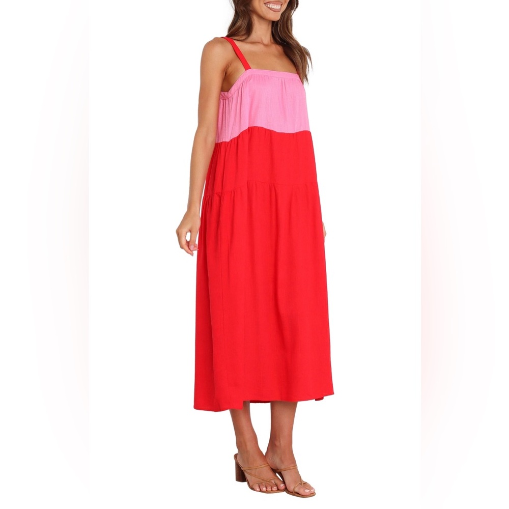 NEW Petal & Pup Aliana Pink and Red Dress